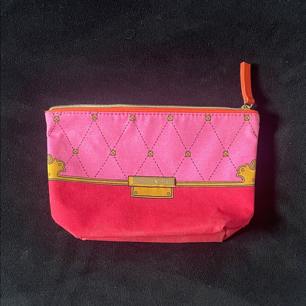Estée Lauder Pink and Red Make Up Bag EUC